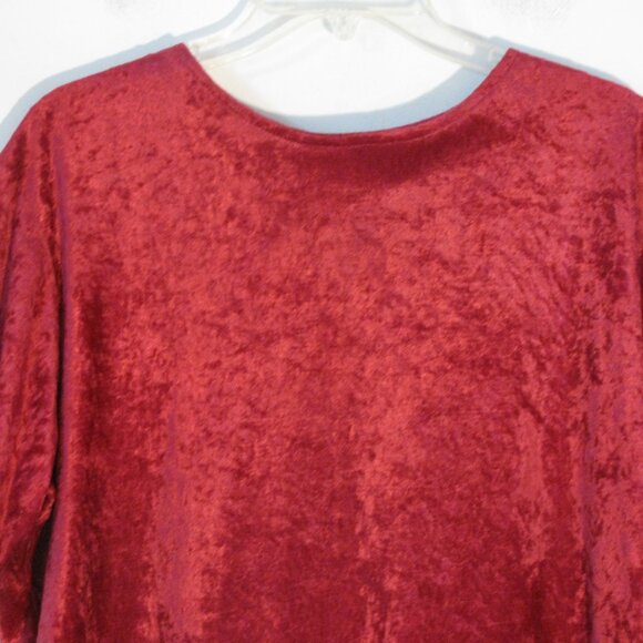 Blair Boutique Pink Velvet Top Medium Excellent - Picture 2 of 4